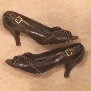 Liz Claiborne Sandal Pump Brown Size 9M